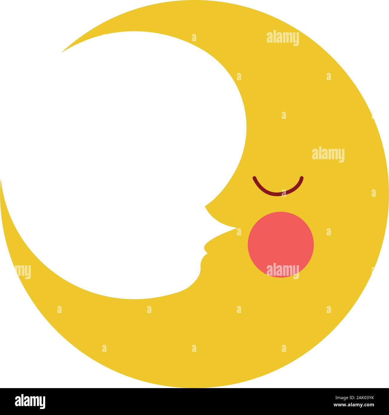 Cute moon icon Stock Vector Image & Art - Alamy