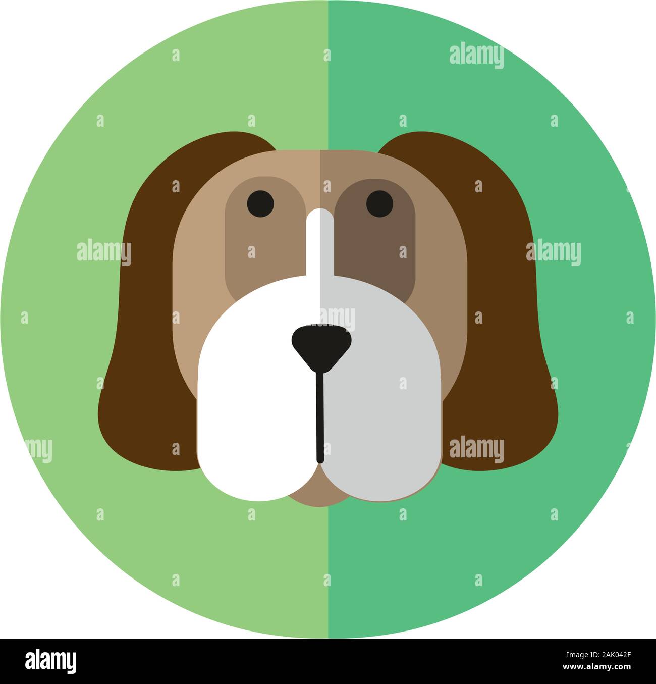 cute dog pet head character Stock Vector Image & Art - Alamy