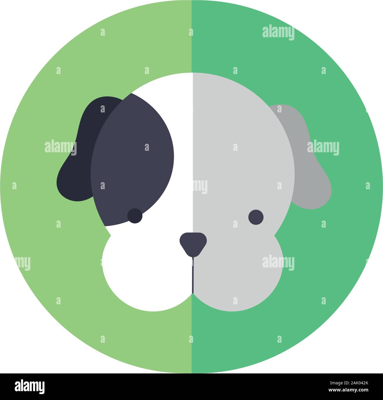 cute dog pet head character Stock Vector Image & Art - Alamy