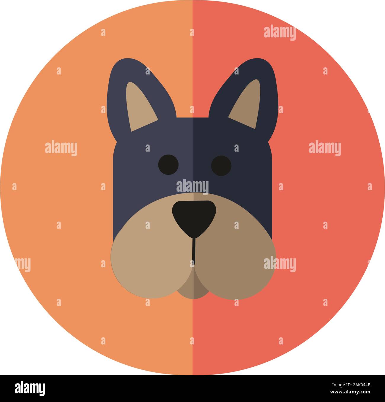 cute dog pet head character Stock Vector Image & Art - Alamy