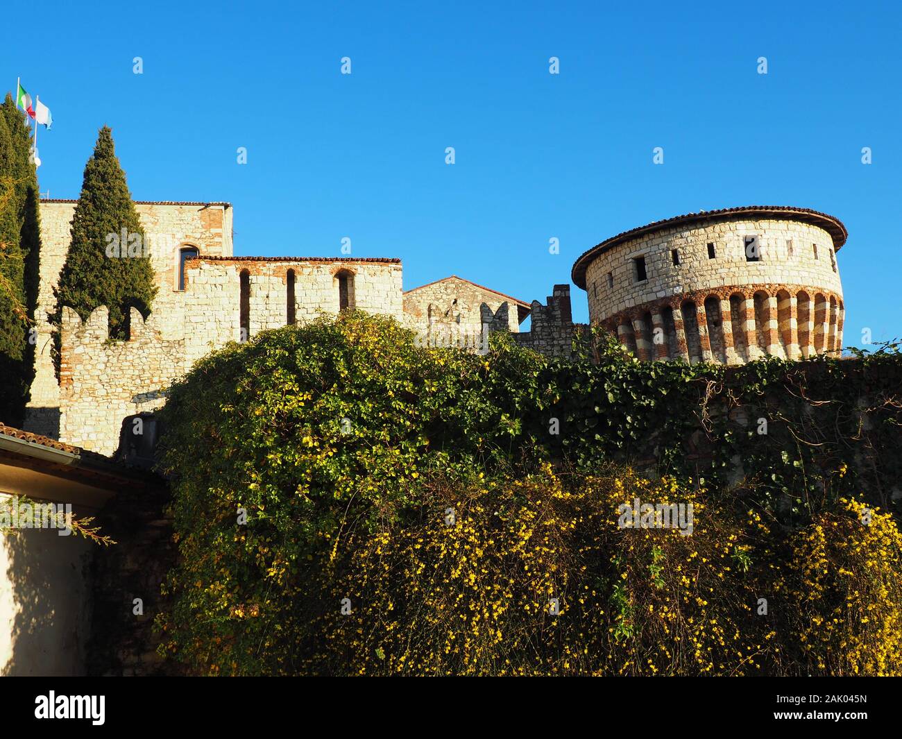 Castello di Brescia Italy Stock Photo Alamy