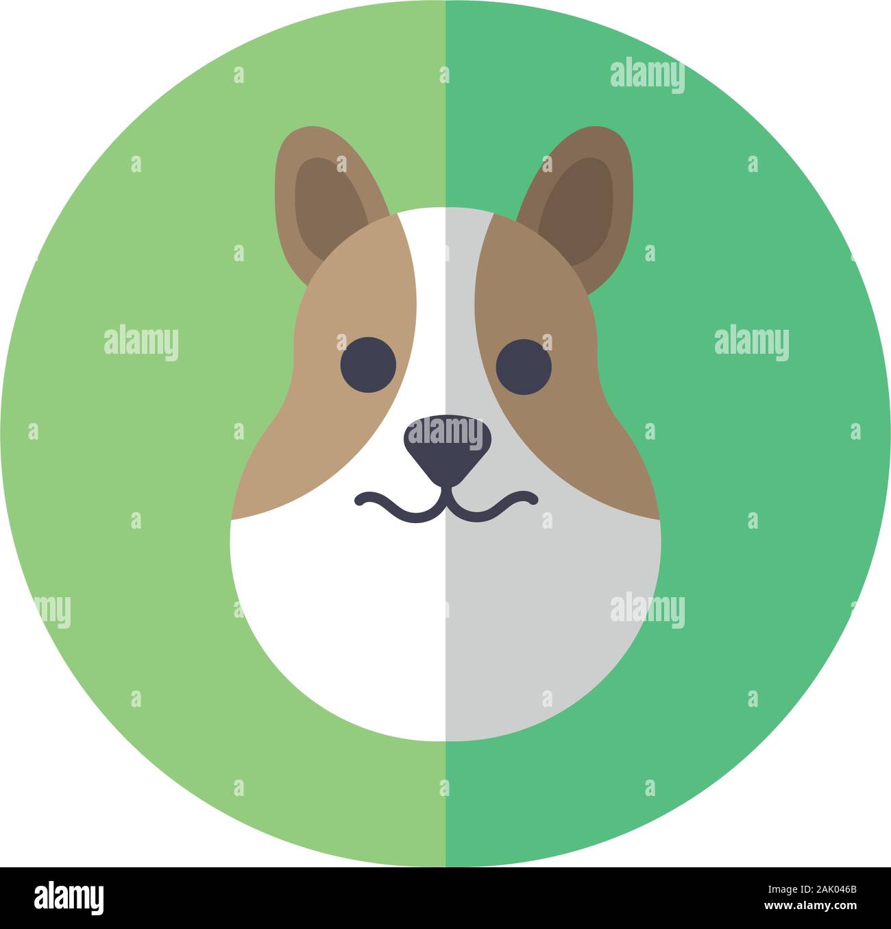 cute dog pet head character Stock Vector Image & Art - Alamy