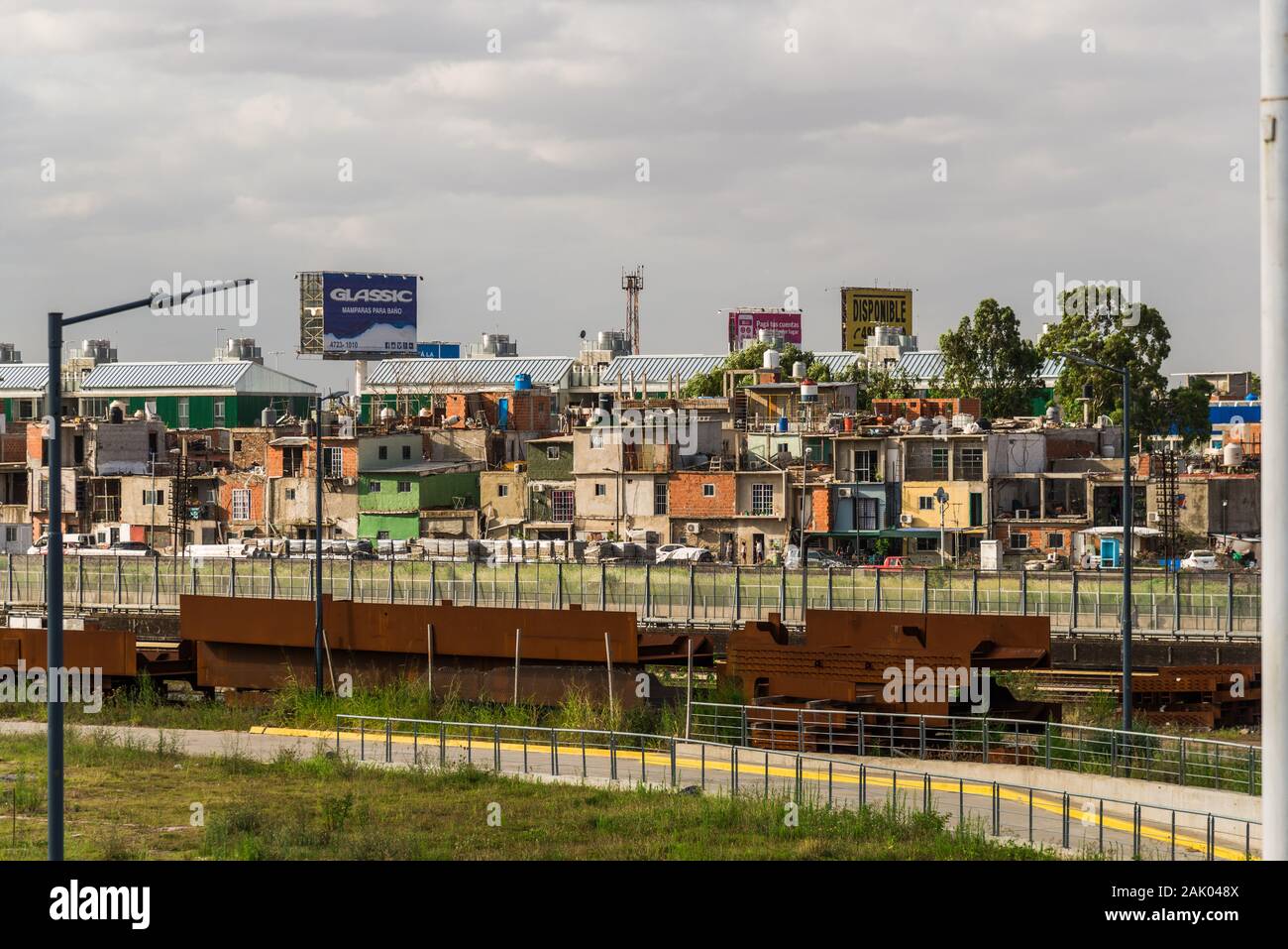 Buenos Aires, Argentina - February 11, 2019: Villa 31 shantytown slum Stock Photo