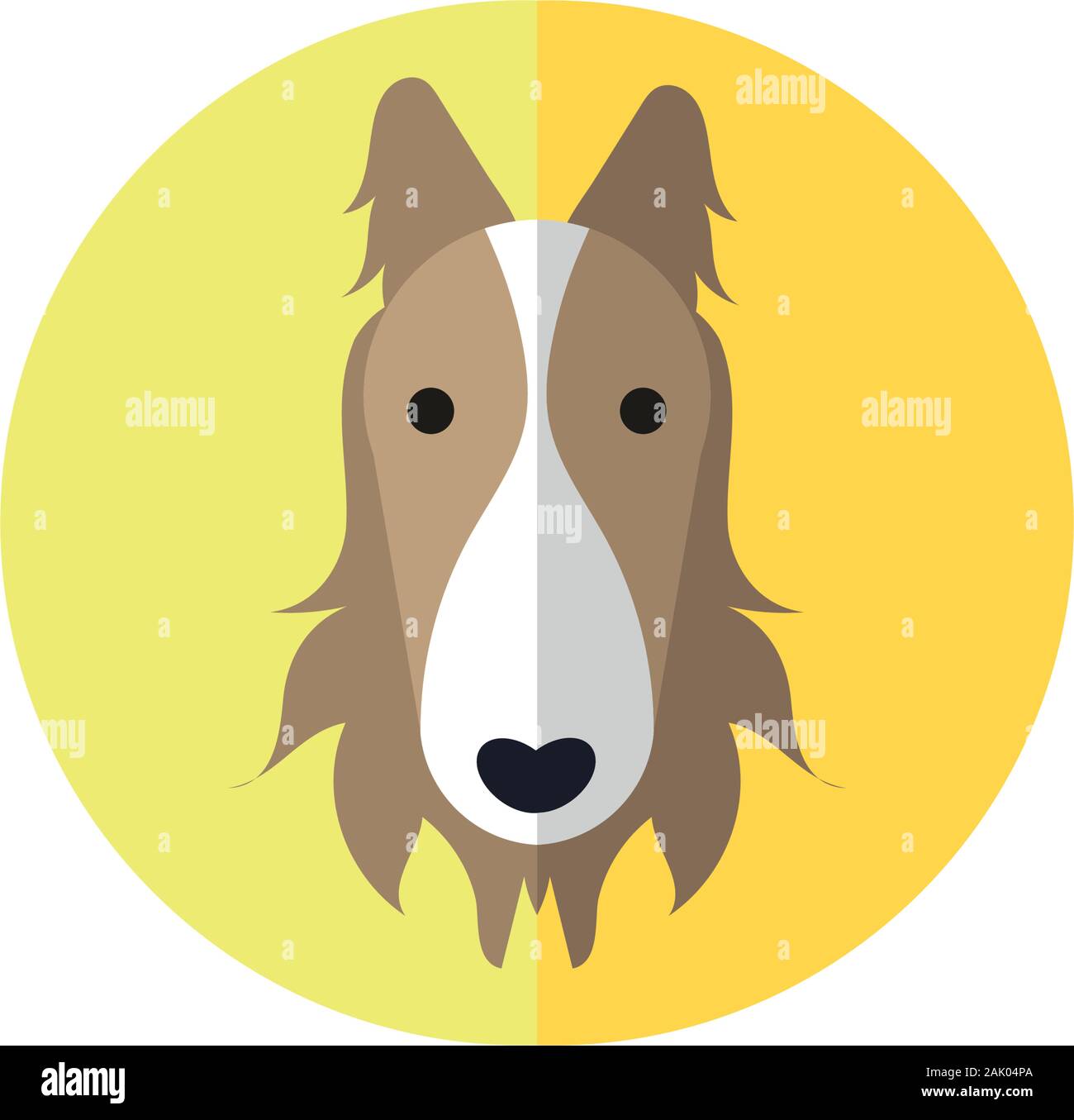cute dog pet head character Stock Vector Image & Art - Alamy