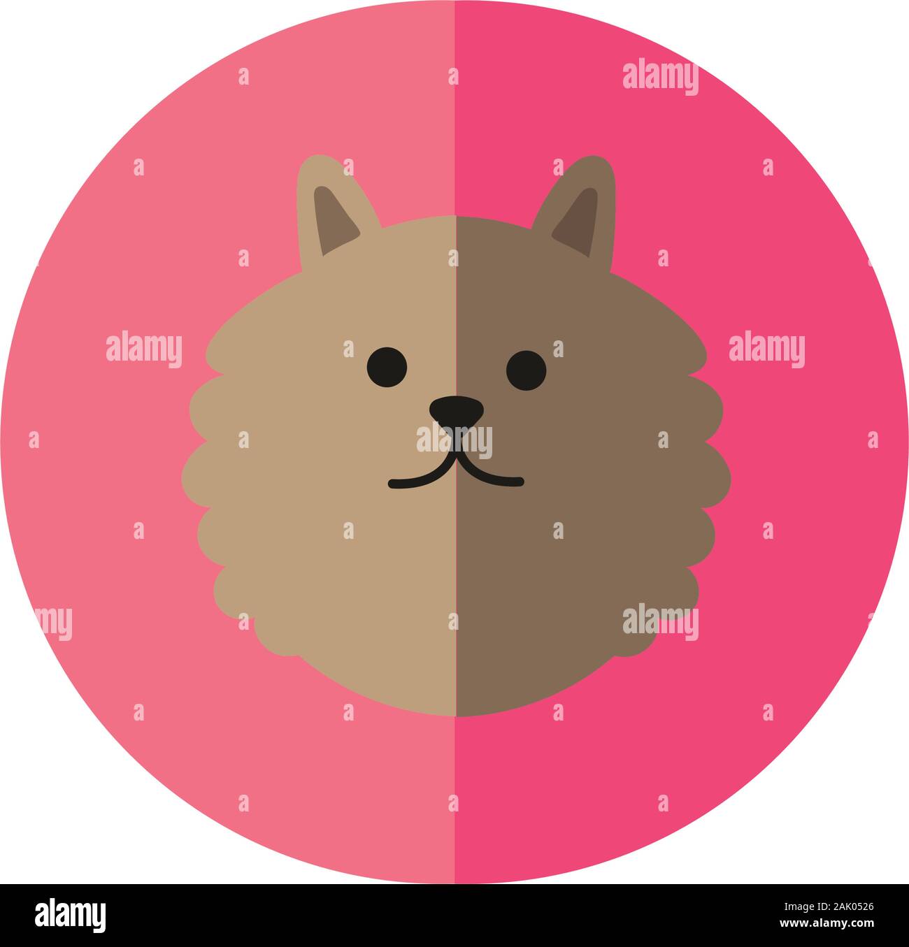 cute dog pet head character Stock Vector Image & Art - Alamy