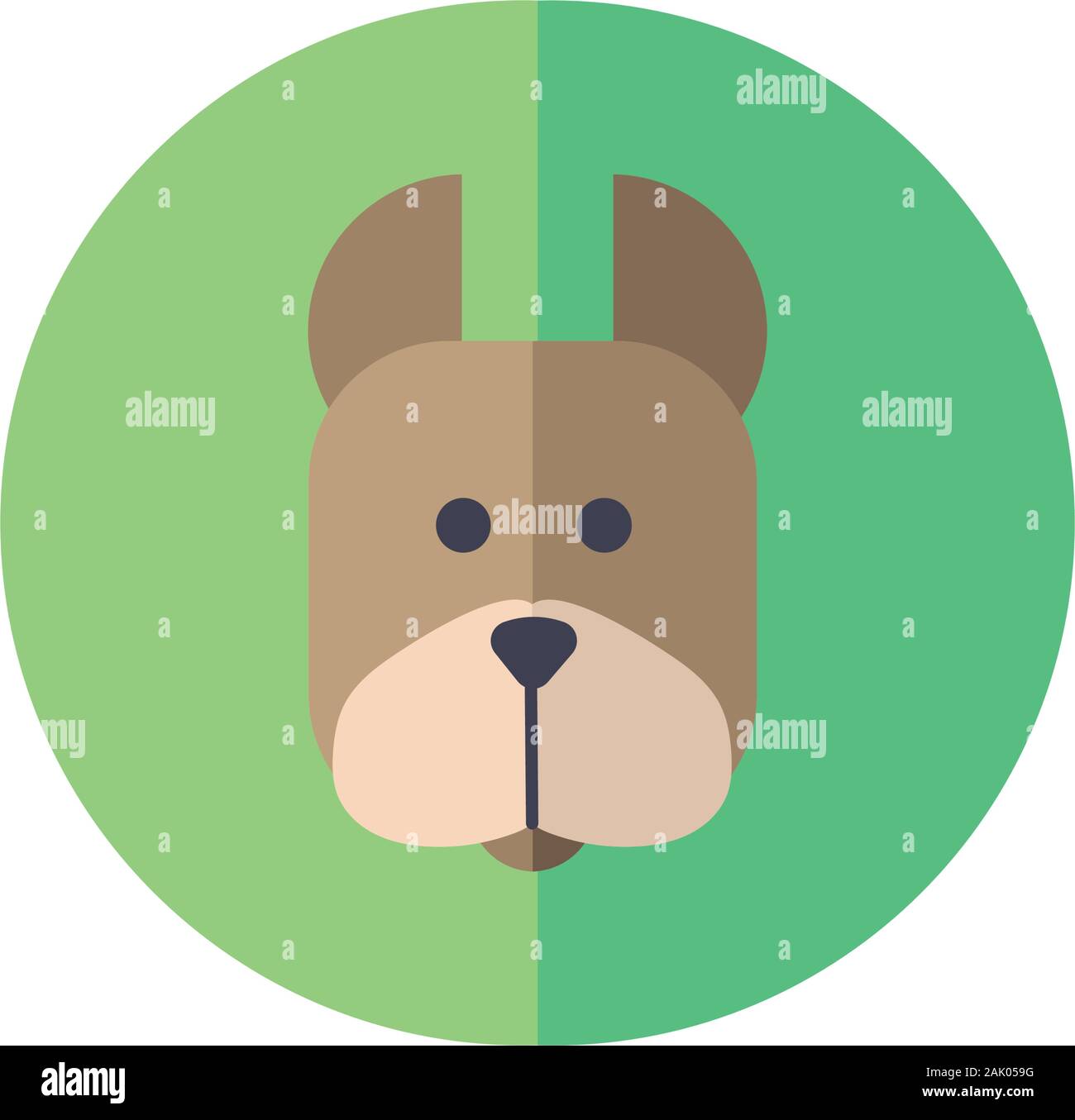 cute dog pet head character Stock Vector Image & Art - Alamy