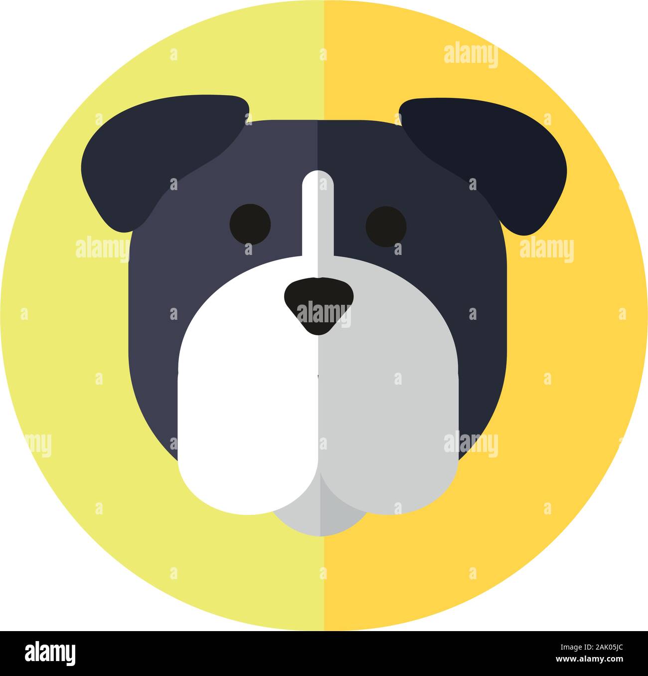 cute dog pet head character Stock Vector Image & Art - Alamy