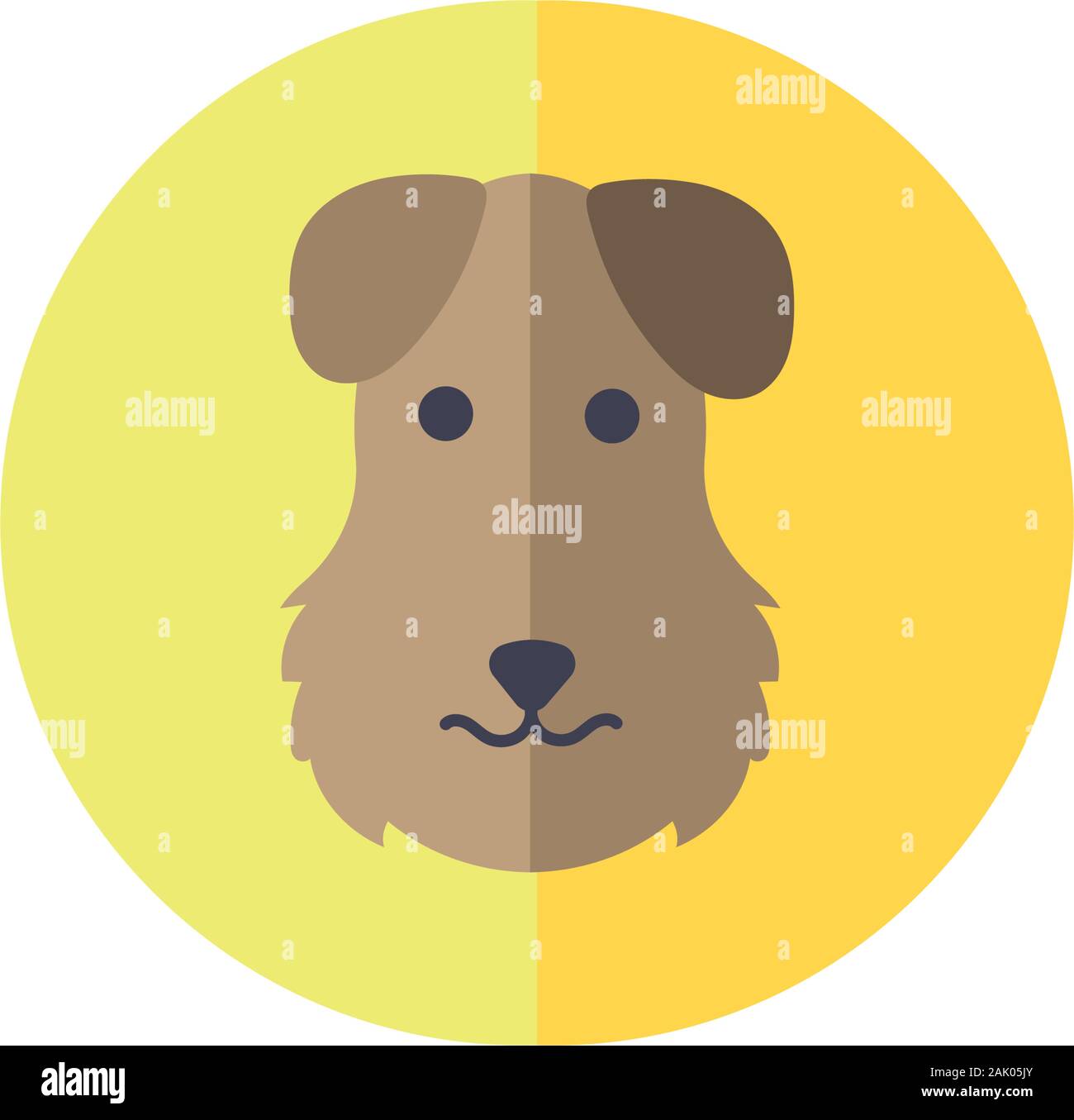 cute dog pet head character Stock Vector Image & Art - Alamy