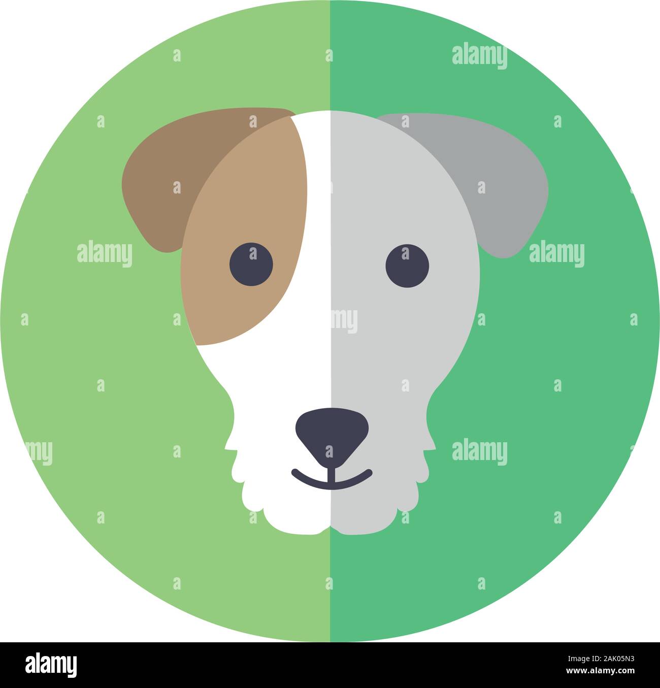 cute dog pet head character Stock Vector Image & Art - Alamy