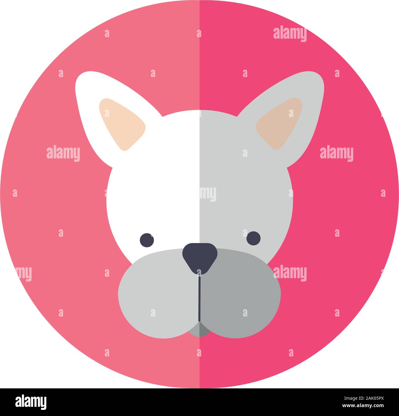 cute dog pet head character Stock Vector Image & Art - Alamy