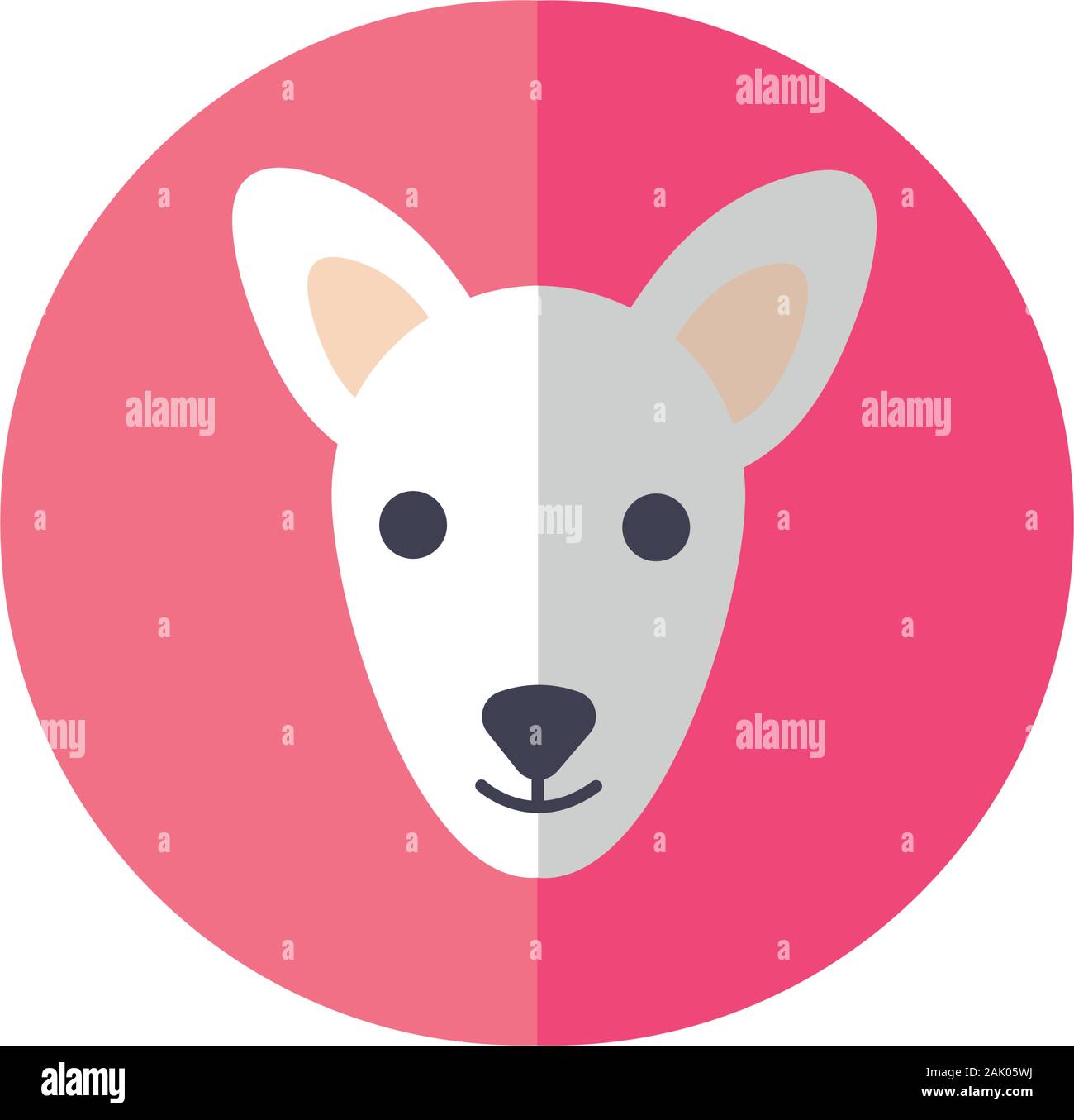 cute dog pet head character Stock Vector Image & Art - Alamy