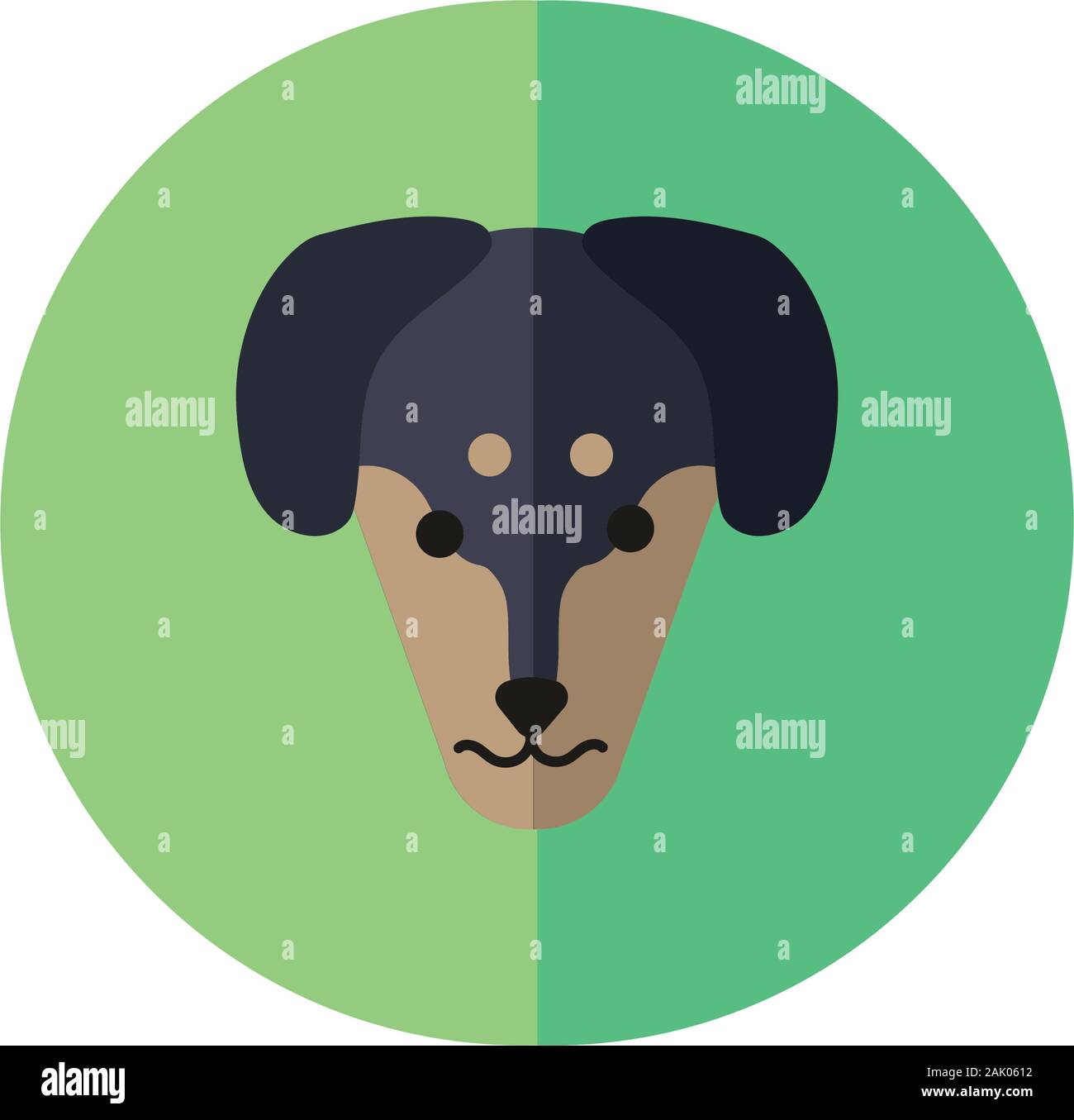 cute dog pet head character Stock Vector Image & Art - Alamy