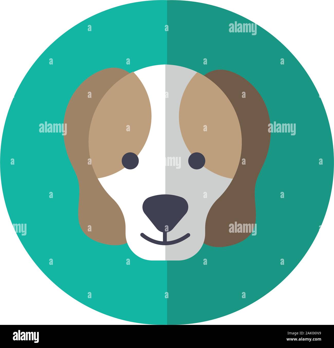 cute dog pet head character Stock Vector Image & Art - Alamy