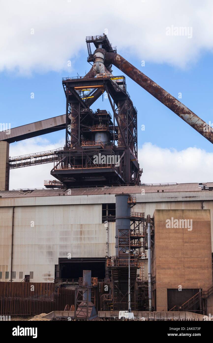 A close up view of the former SSI steelworks at South Gare,Redcar,England,UK Stock Photo