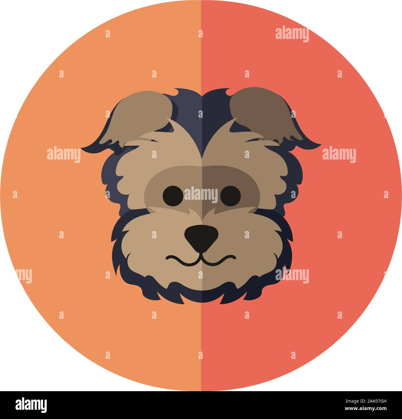 cute dog pet head character Stock Vector Image & Art - Alamy