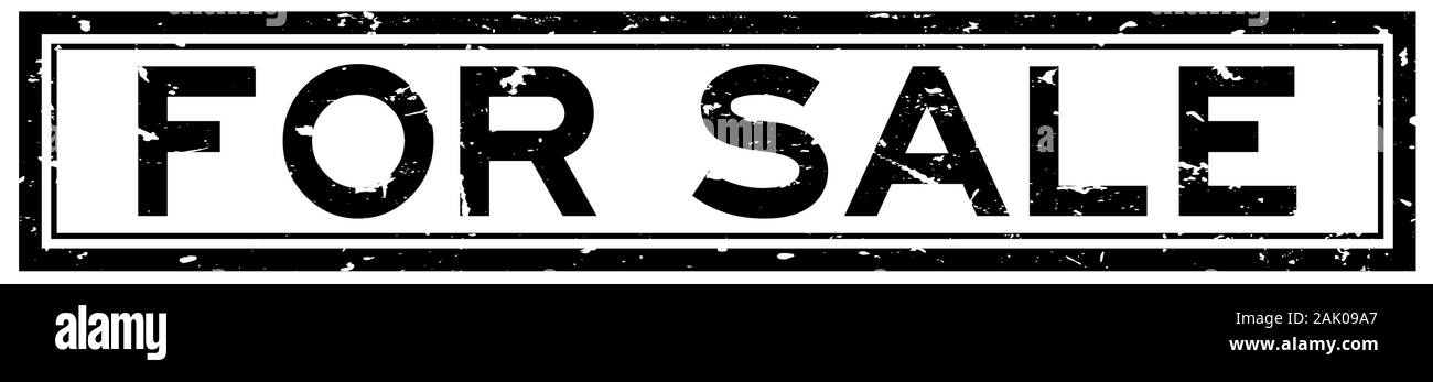 Grunge black for sale word rubber seal stamp on white background Stock ...