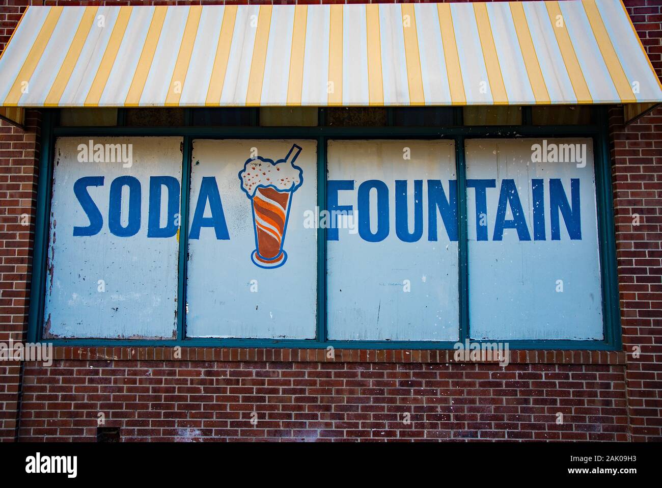 Vintage building signs and advertisements Stock Photo Alamy