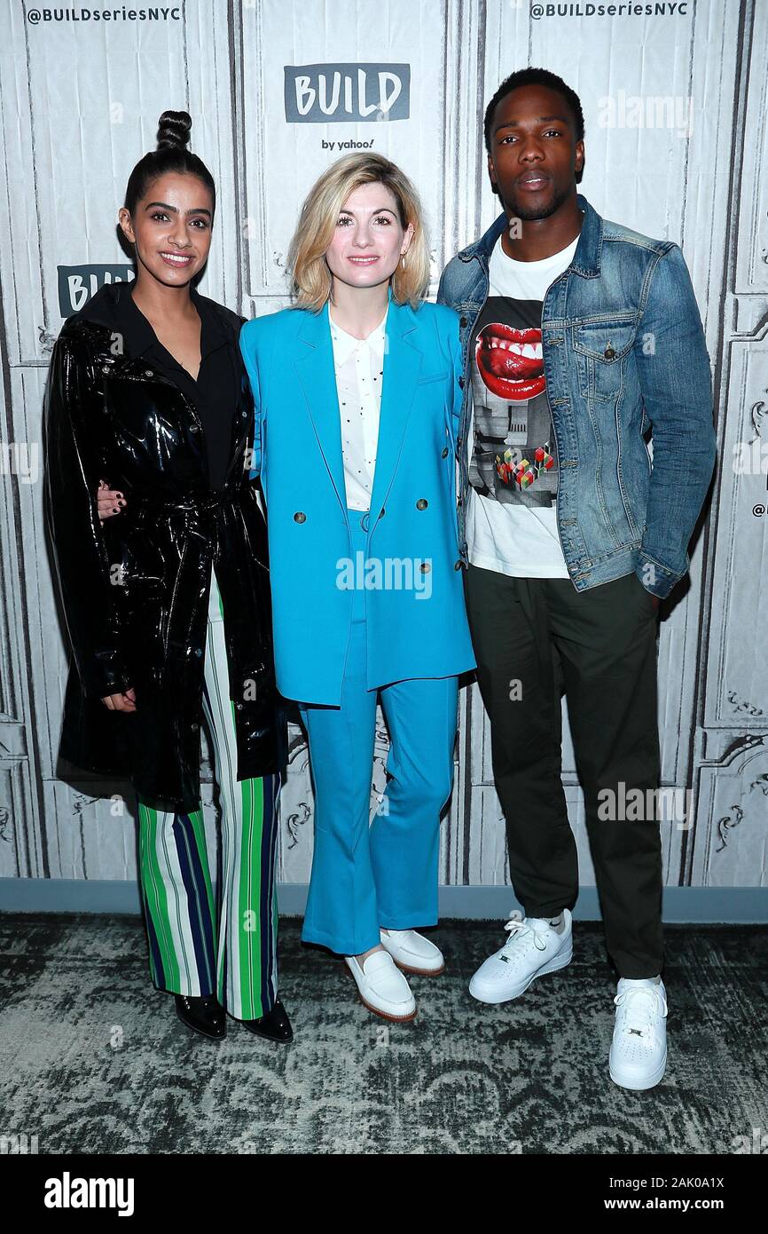 New York, NY, USA. 6 January, 2020. Mandip Gill, Jodie Whittaker, Tosin