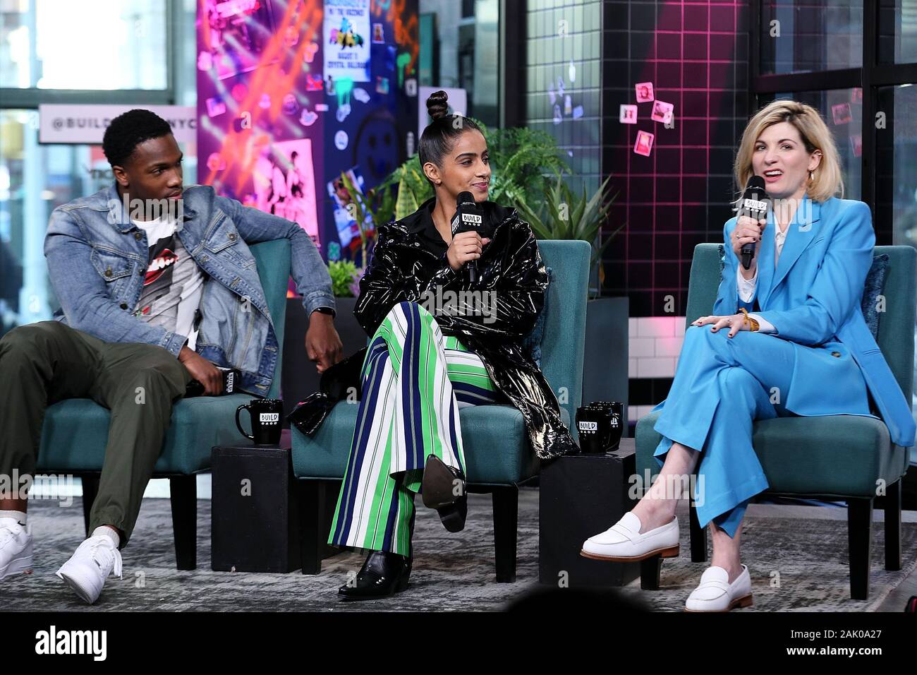 New York, NY, USA. 6 January, 2020. Tosin Cole, Mandip Gill, Jodie