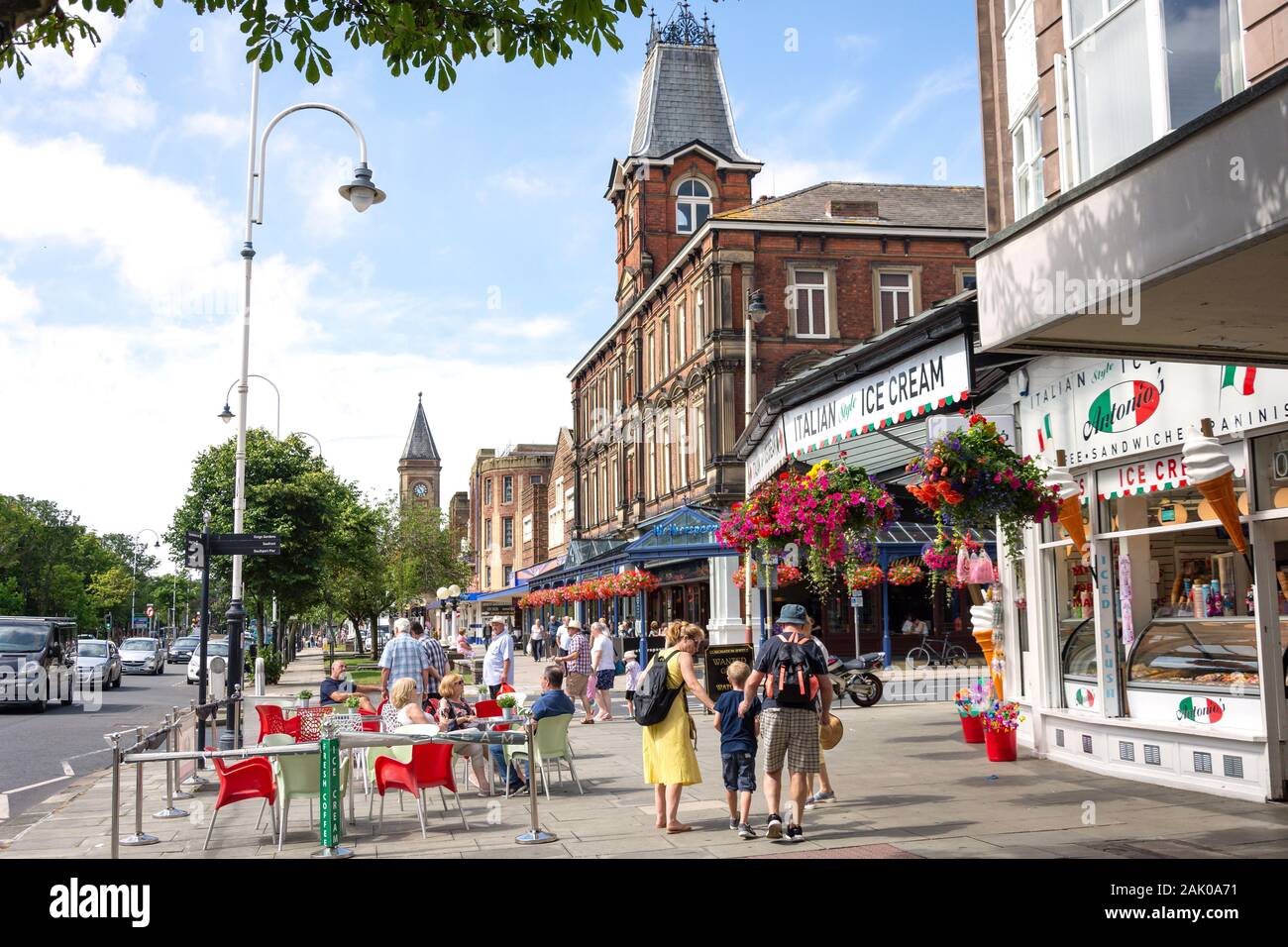 Lord Street, Southport, Merseyside, England, United Kingdom Stock Photo