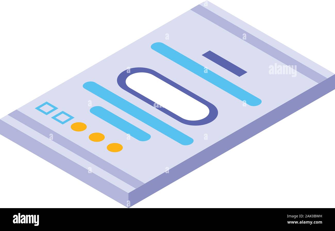 Cleaner package icon, isometric style Stock Vector