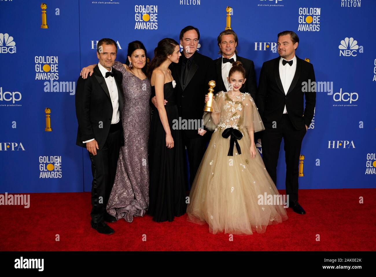 (LR) David Heyman, Shannon McIntosh, Margaret Qualley, Quentin