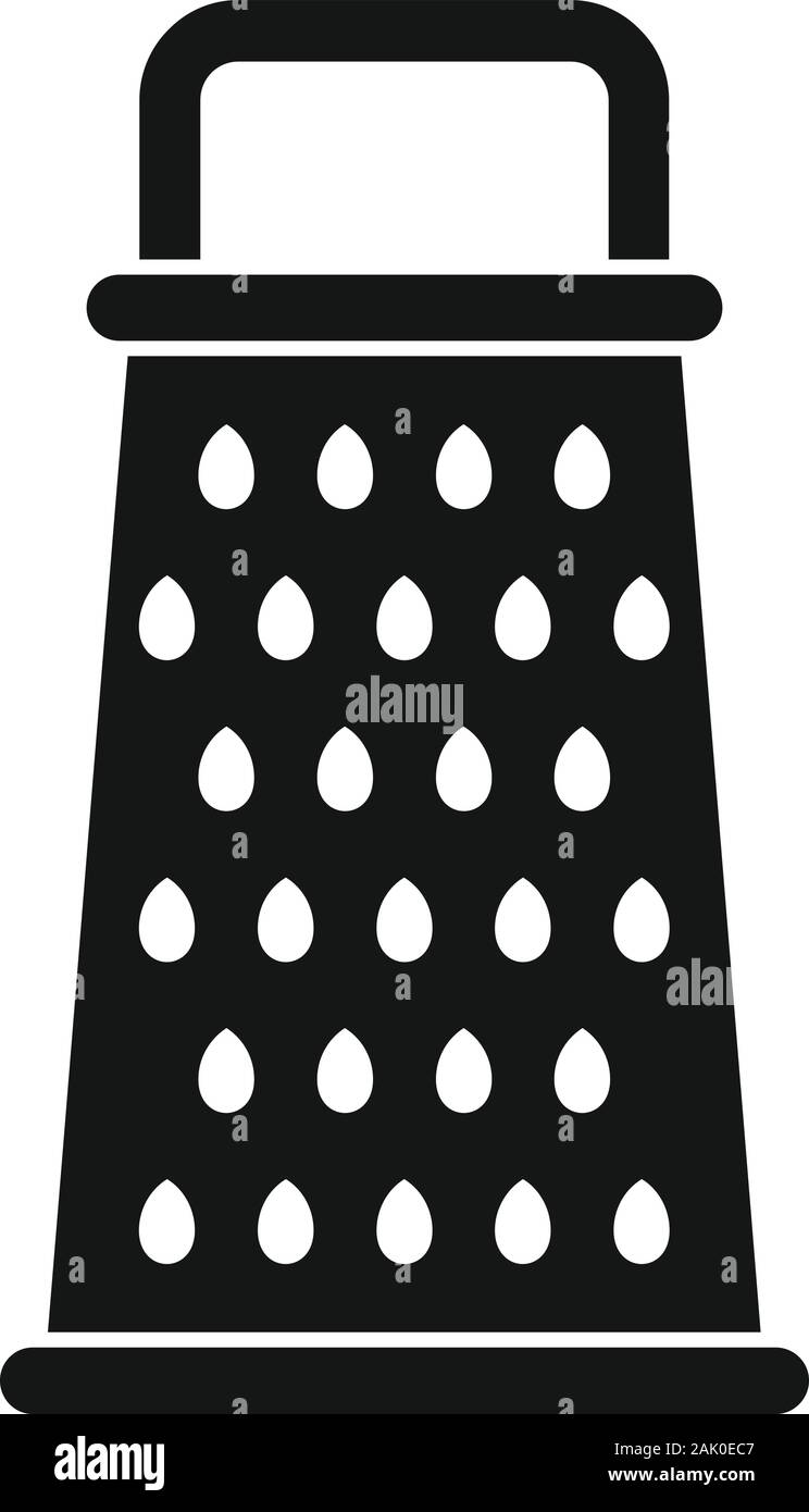 Kitchen grater icon. Simple illustration of kitchen grater vector icon for web design isolated on white background Stock Vector