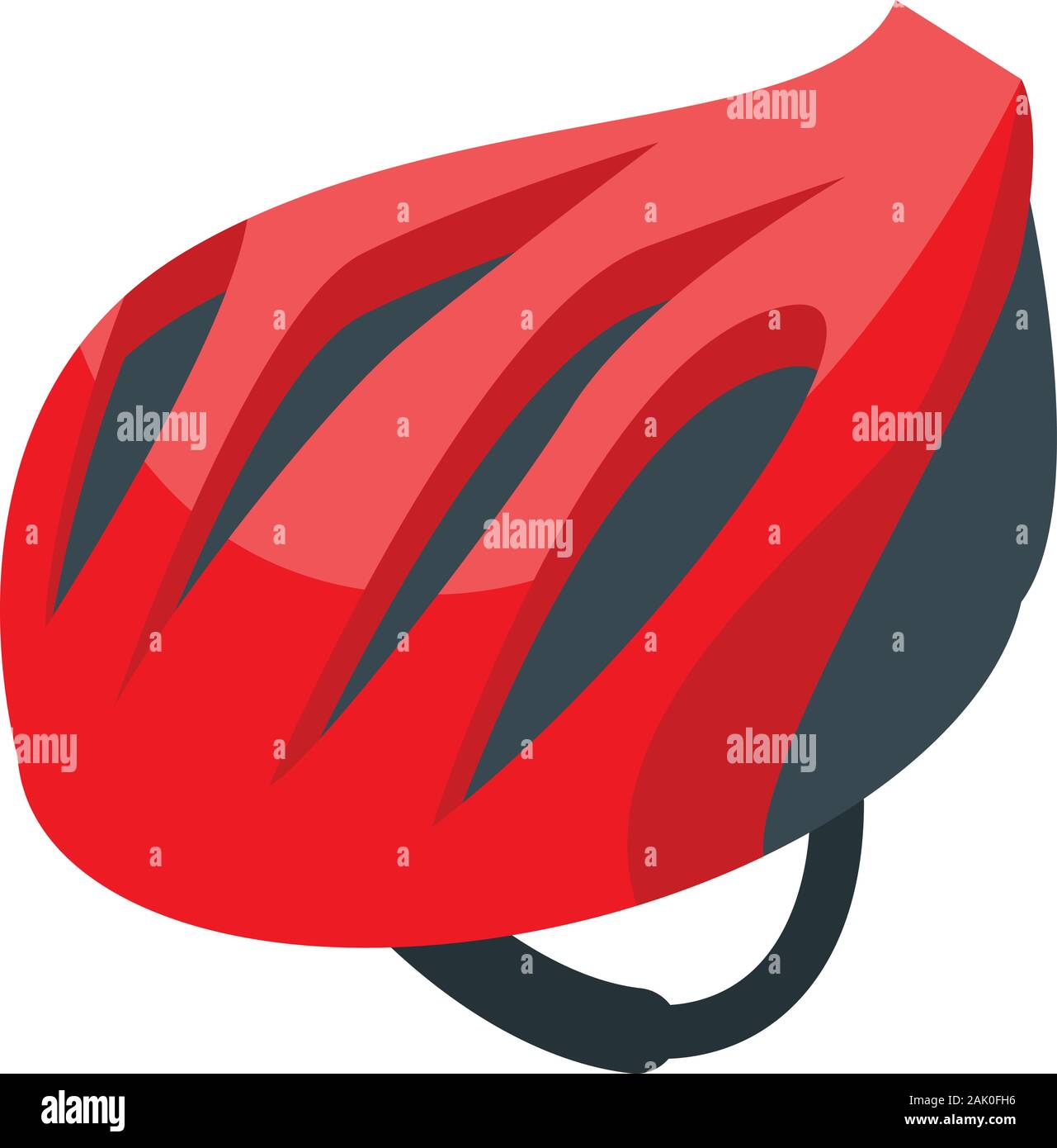 Red bike helmet icon, isometric style Stock Vector Image & Art Alamy