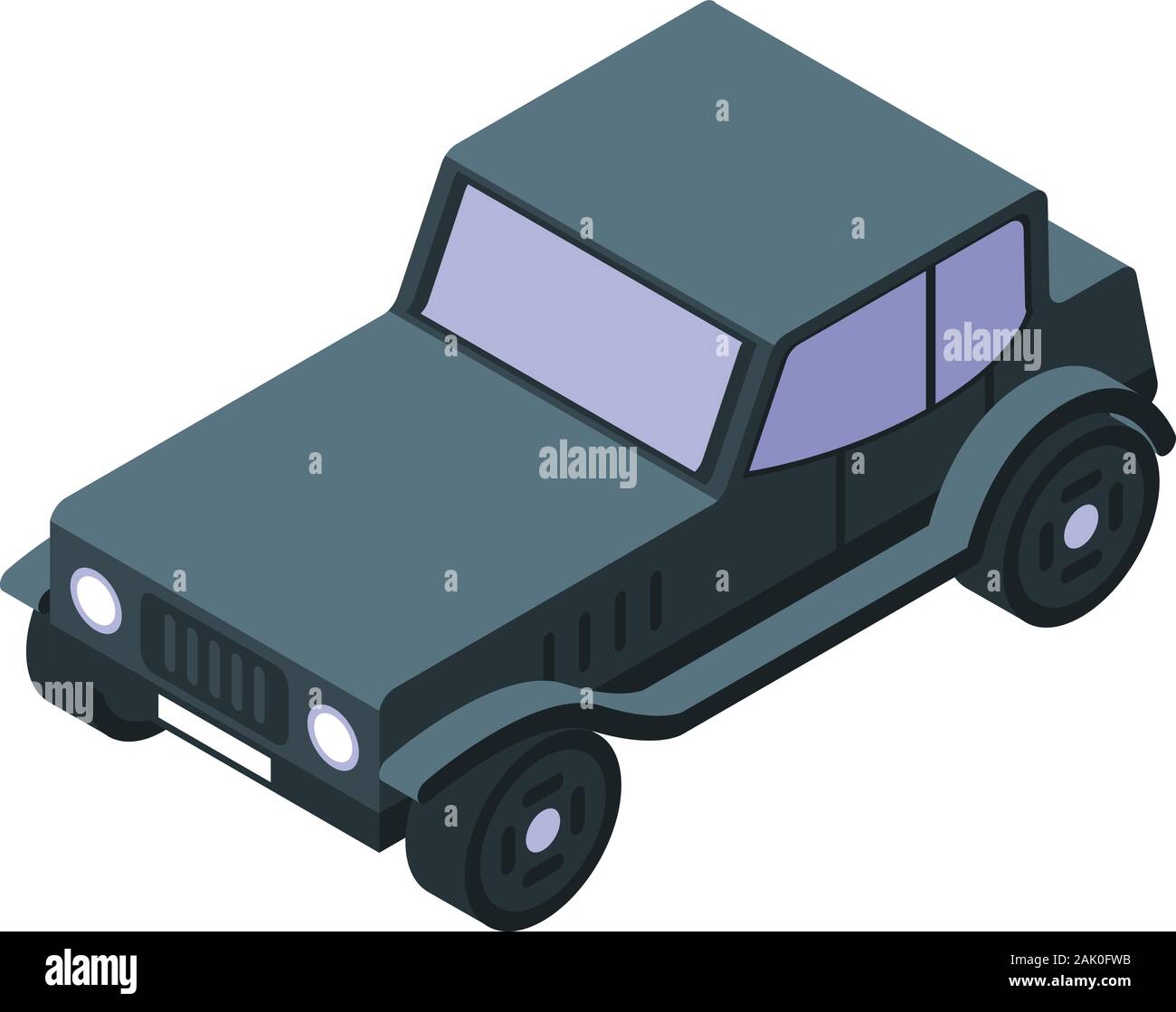 Retro car icon, isometric style Stock Vector
