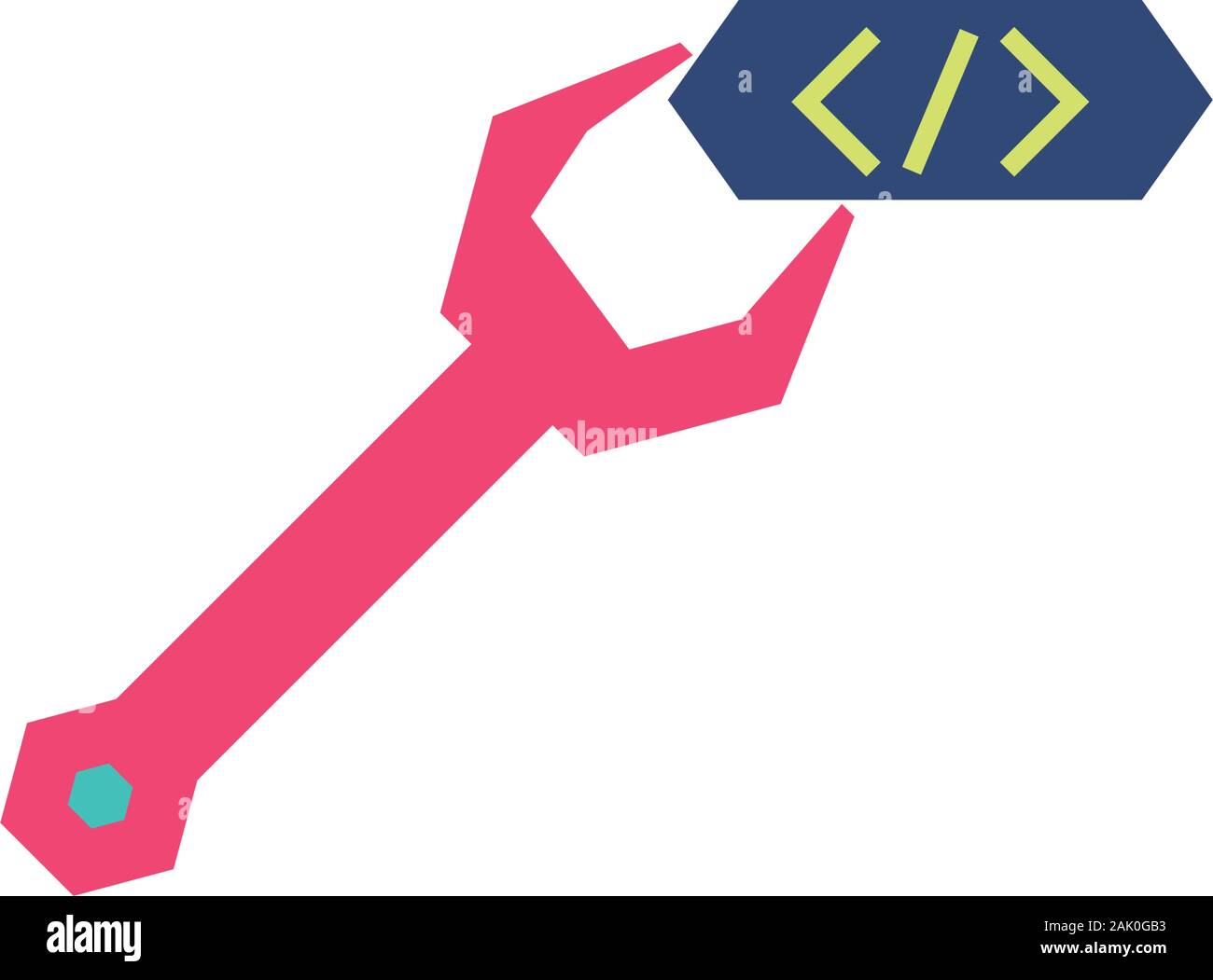 Website code and wrench design, Programming web designer technology ...