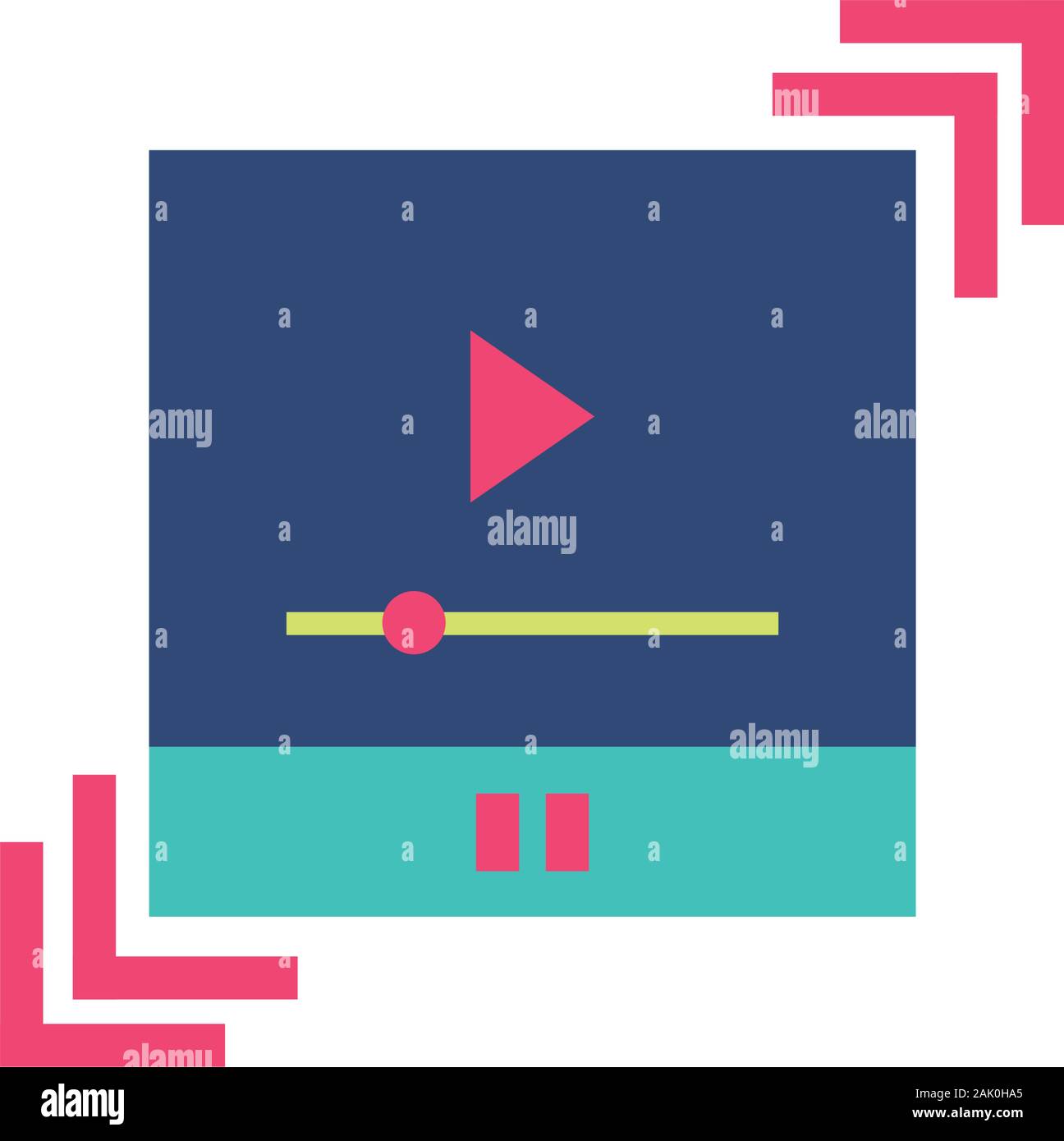 Video play inside website code design, Programming web designer ...