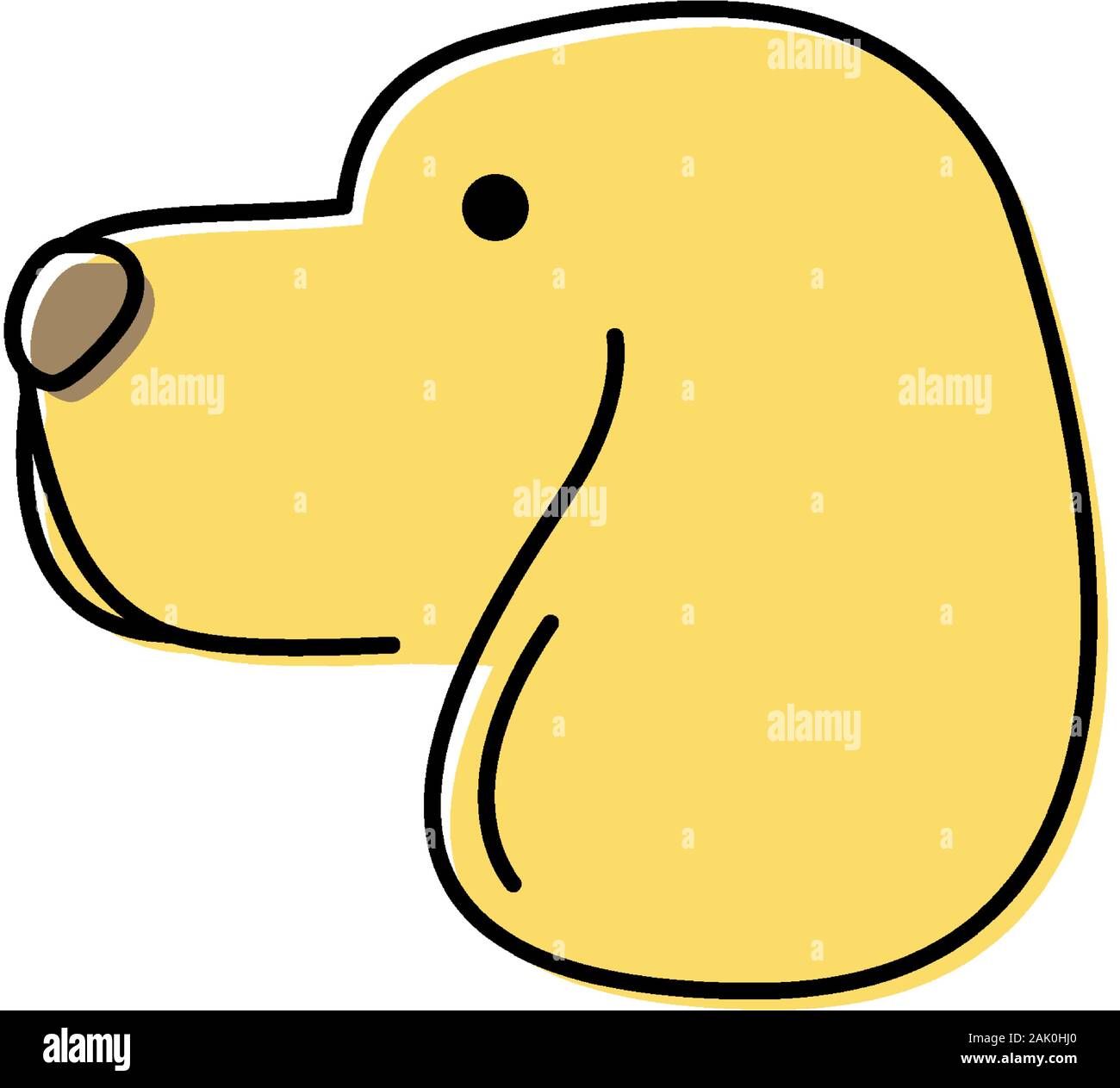 cute little dog head icon Stock Vector Image & Art - Alamy