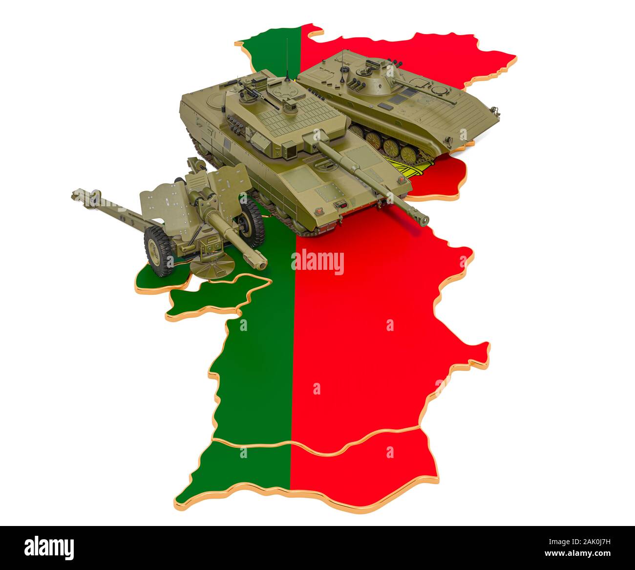 Mapa detalhado do país em Portugal Modelo 3D $30 - .max .fbx .obj