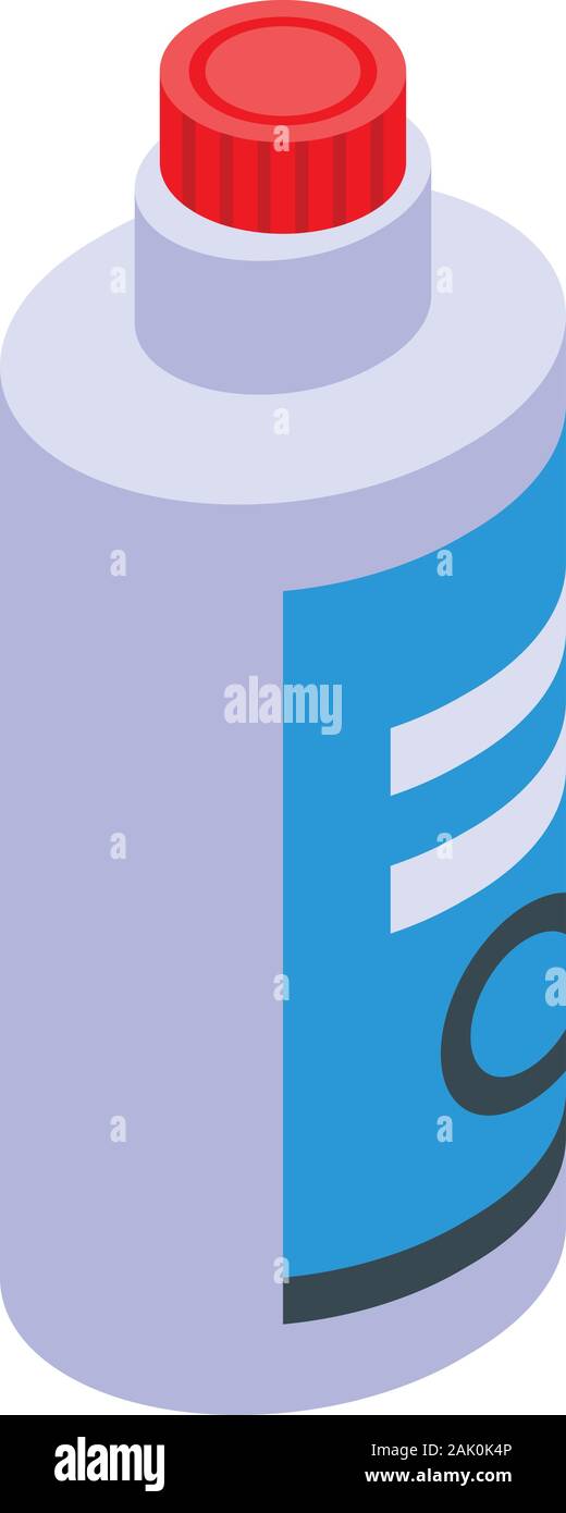 Bleach bottle icon, isometric style Stock Vector