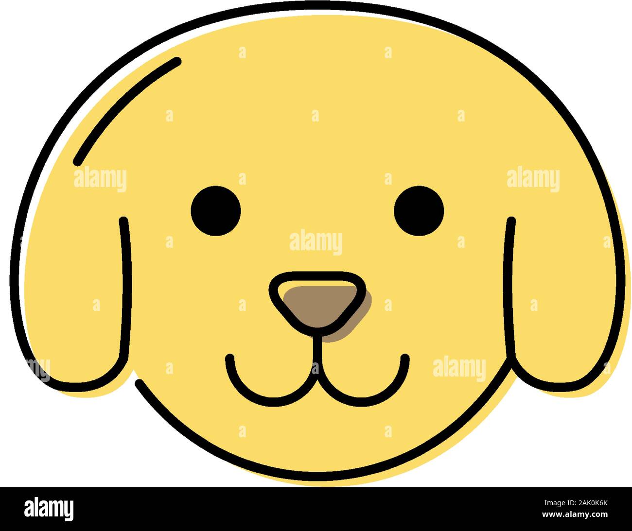 cute little dog head icon Stock Vector Image & Art - Alamy