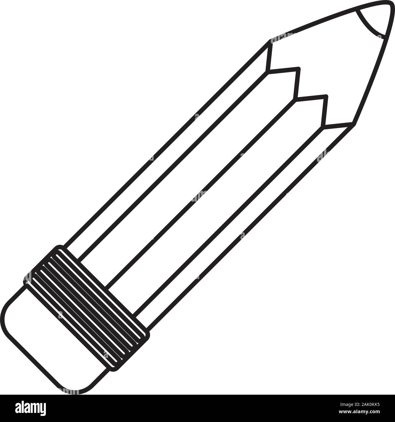 pencil graphite supply isolated icon Stock Vector Image & Art - Alamy