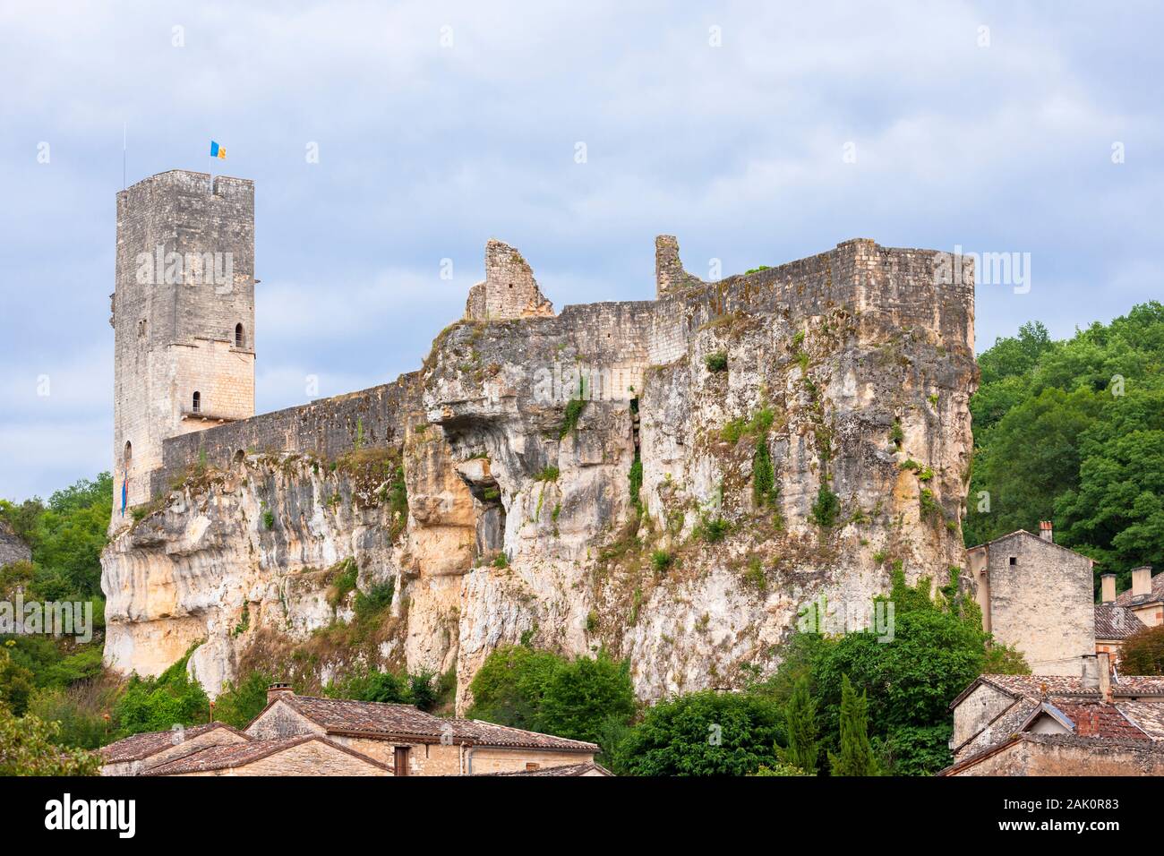 Castle Gavaudun in LotetGaronne, Aquitaine, France Stock Photo Alamy