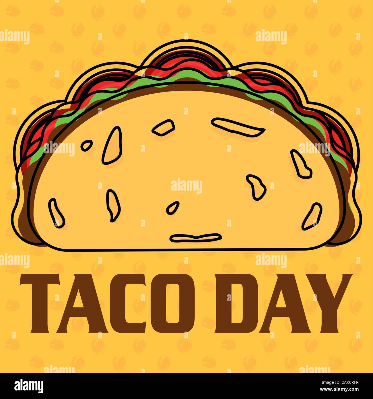 Taco day poster Stock Vector Image & Art Alamy
