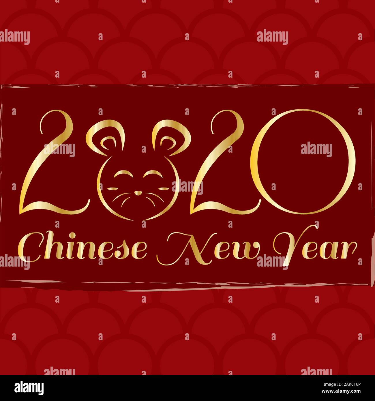 Chinese new year 2020 Stock Vector