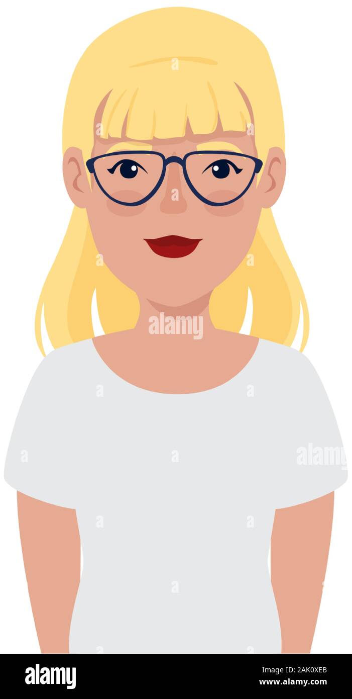 young man with glasses avatar character Stock Vector Image  Art  Alamy