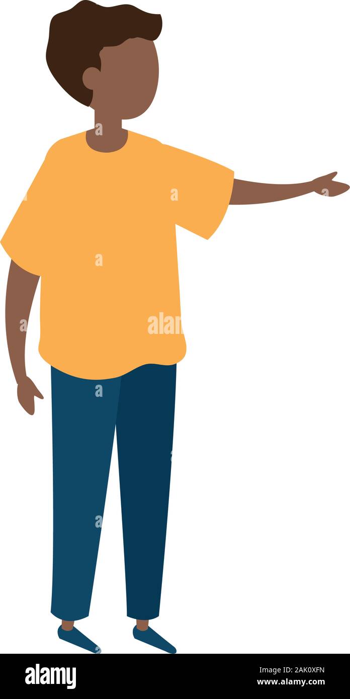 cute boy afro avatar character icon Stock Vector Image & Art - Alamy