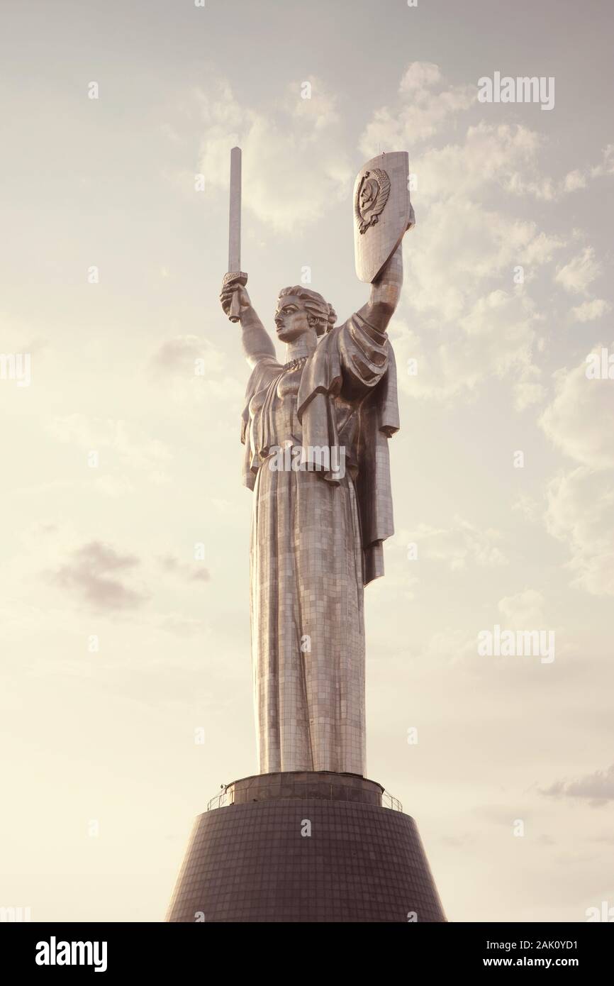 The Motherland monument in Kiev, Ukraine Stock Photo