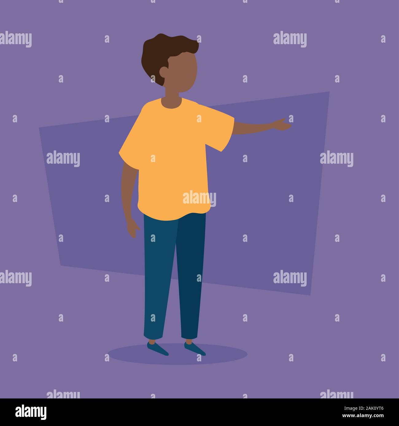 cute boy afro avatar character icon Stock Vector Image & Art - Alamy