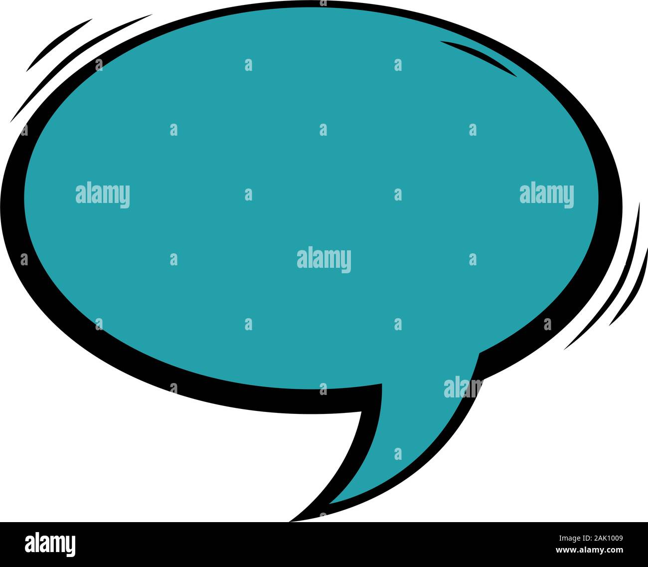 speech bubble blue color pop art style Stock Vector Image & Art - Alamy