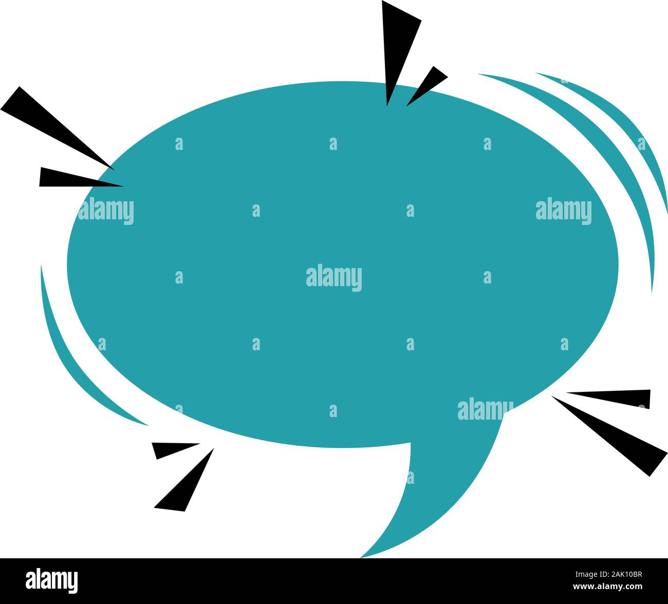 speech bubble blue color pop art style Stock Vector Image & Art Alamy