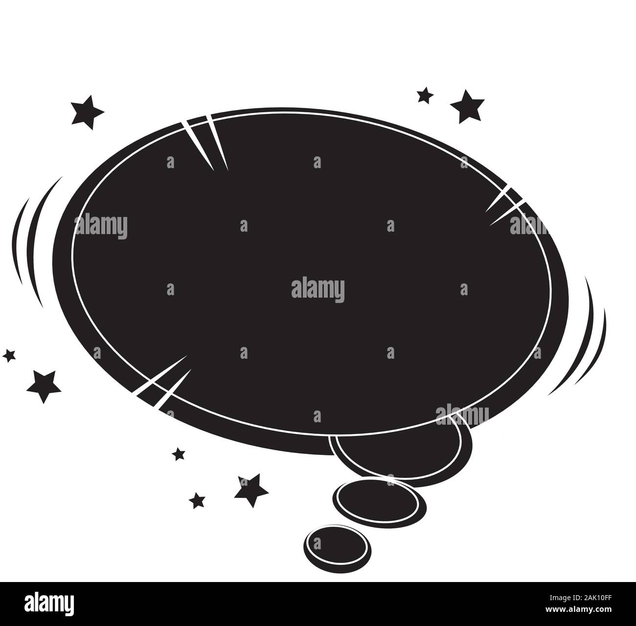 silhouette of speech bubble pop art style Stock Vector Image & Art - Alamy