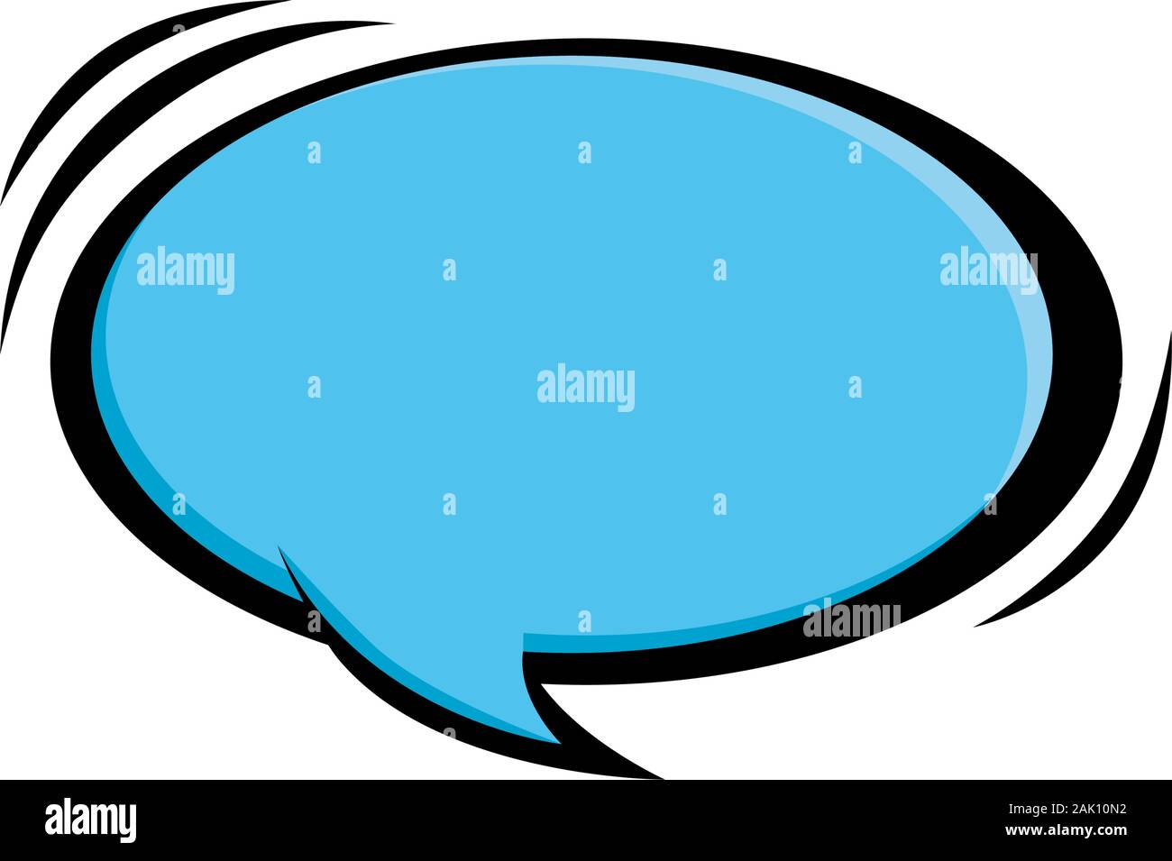 speech bubble blue color pop art style Stock Vector Image & Art - Alamy