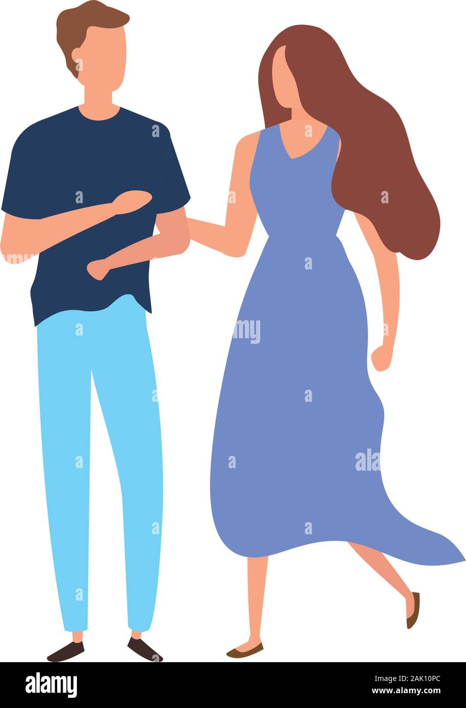young couple avatar character icons Stock Vector Image & Art - Alamy