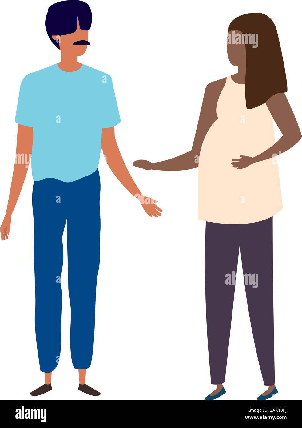 young couple avatar character icons Stock Vector Image & Art - Alamy