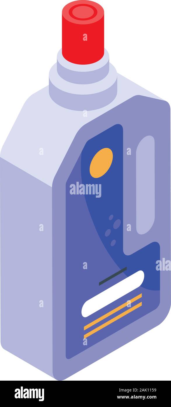 Bathroom cleaner icon, isometric style Stock Vector